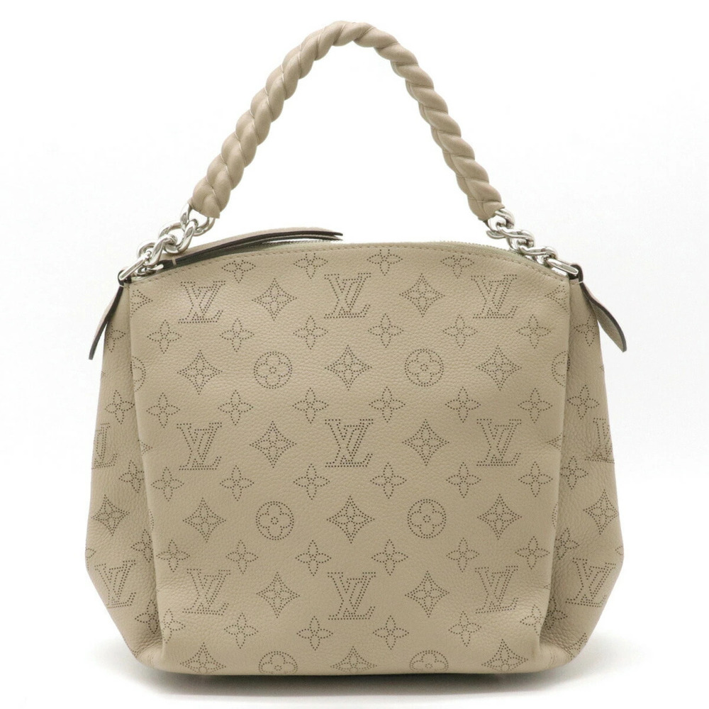 Louis Vuitton Mahina Babylon Chain Handbag Leather Galet Shoulder Strap